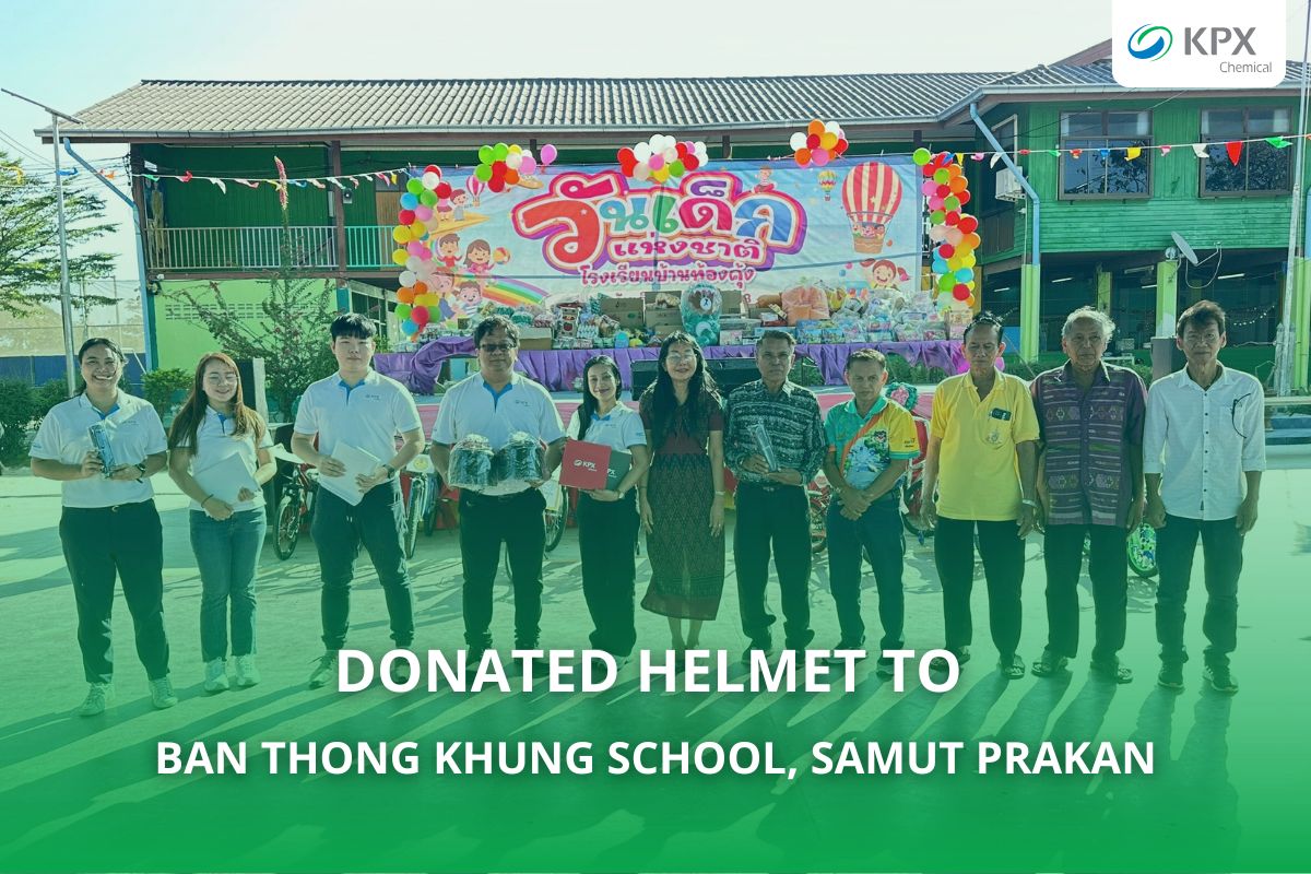 KPX CSR บริจาคหมวกกันนอคให้กันเด็กเพื่อเสริมสร้างความปลอดภัยในการขับขี่