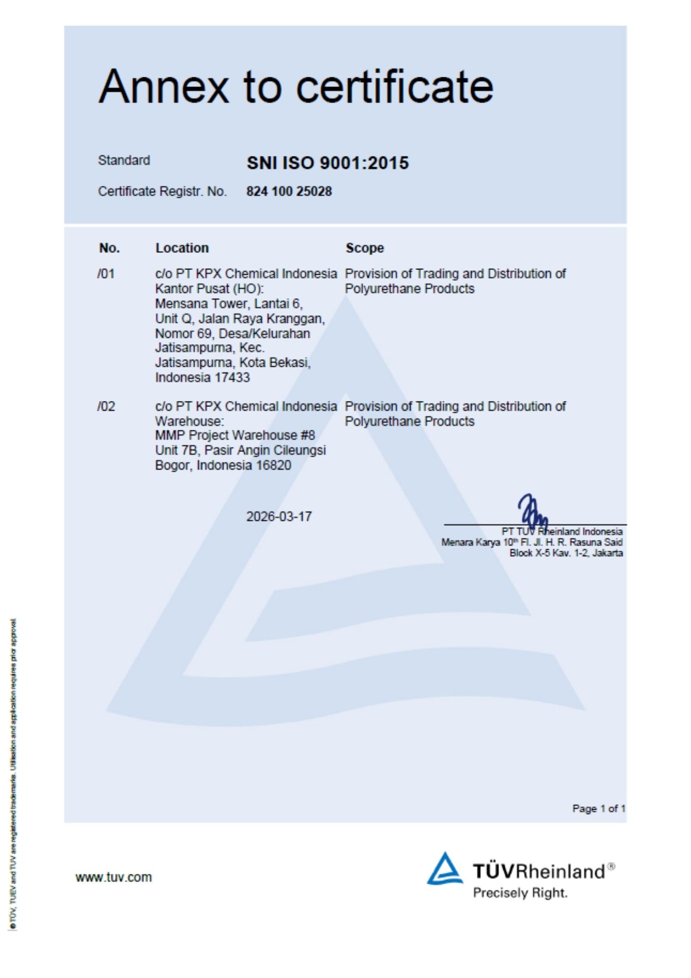 ISO 9001 QMS Certification