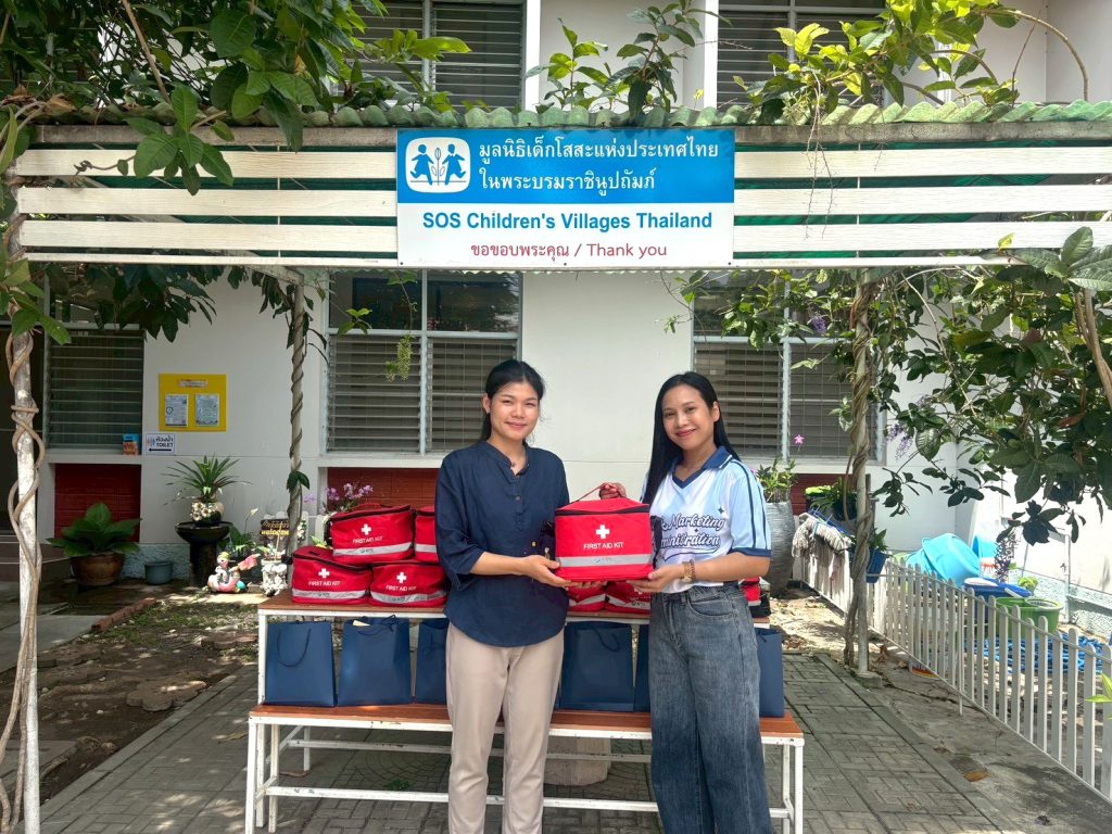 KPX Chemical delivers 12 medicine and basic wellness kits to SOS Children’s Villages Bangpoo Samut Prakan
