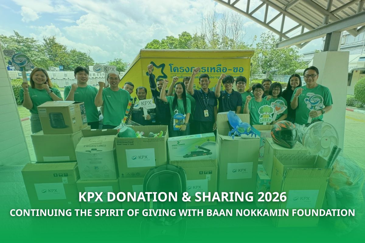 KPX Donation & Sharing 2026 supporting Baan Nokkamin Foundation through employee donations